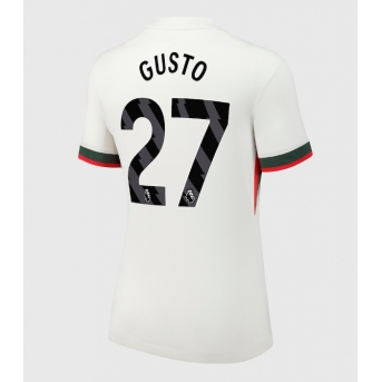 Billige Fotballdrakt Chelsea Malo Gusto #27 Replika Bortedrakt Dame 2025-26 Kortermet